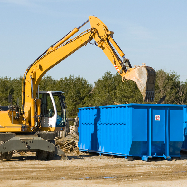 what happens if the residential dumpster is damaged or stolen during rental in Mcadoo TX